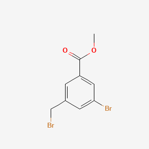Chemical structure of Methyl 3-bromo-5-(bromomethyl)benzoate