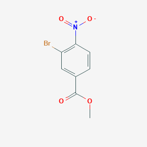 Chemical structure of Methyl 3-bromo-4-nitrobenzoate