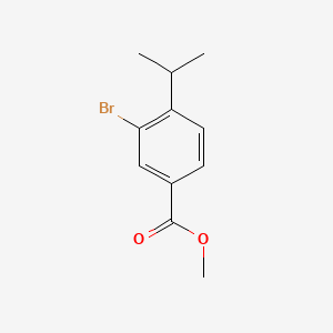 Chemical structure of Methyl 3-bromo-4-isopropylbenzoate
