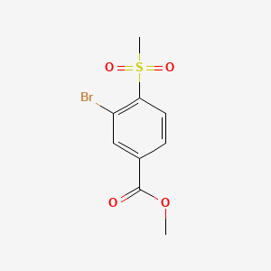 Chemical structure of Methyl 3-Bromo-4-(methylsulfonyl)benzoate