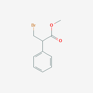 Chemical structure of Methyl 3-bromo-2-phenylpropanoate