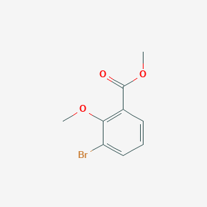 Chemical structure of Methyl 3-bromo-2-methoxybenzoate