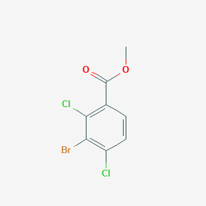 Chemical structure of methyl 3-bromo-2,4-dichlorobenzoate