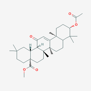 Chemical structure of Acetyl methyl epithelanthate