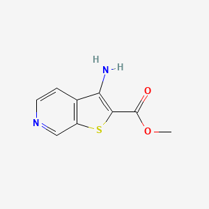 Chemical structure of Methyl 3-aminothieno[2,3-c]pyridine-2-carboxylate
