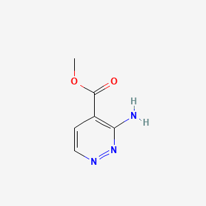 Chemical structure of Methyl 3-Aminopyridazine-4-carboxylate