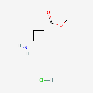 Chemical structure of Methyl 3-Aminocyclobutanecarboxylate Hydrochloride