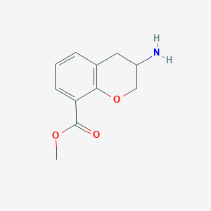 Chemical structure of methyl 3-aminochroman-8-carboxylate