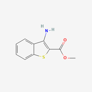 Chemical structure of Methyl 3-aminobenzo[b]thiophene-2-carboxylate