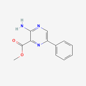 Chemical structure of Methyl 3-amino-6-phenylpyrazine-2-carboxylate