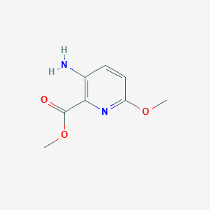 Chemical structure of Methyl 3-amino-6-methoxypicolinate