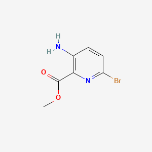 Chemical structure of Methyl 3-amino-6-bromopicolinate