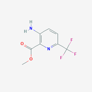 Chemical structure of Methyl 3-amino-6-(trifluoromethyl)picolinate