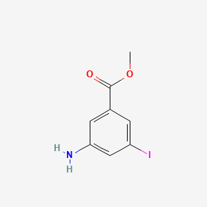 Chemical structure of Methyl 3-amino-5-iodobenzoate