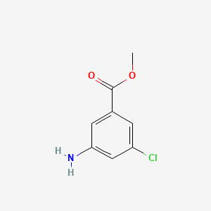 Chemical structure of Methyl 3-Amino-5-chlorobenzoate