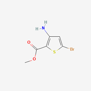 Chemical structure of Methyl 3-amino-5-bromothiophene-2-carboxylate