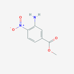 Chemical structure of Methyl 3-amino-4-nitrobenzoate