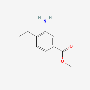 Chemical structure of Methyl 3-amino-4-ethylbenzoate