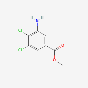 Chemical structure of Methyl 3-amino-4,5-dichlorobenzoate