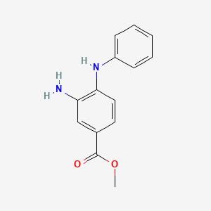 Chemical structure of Methyl 3-amino-4-(phenylamino)benzoate