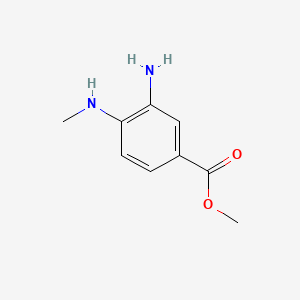 Chemical structure of Methyl 3-amino-4-(methylamino)benzoate