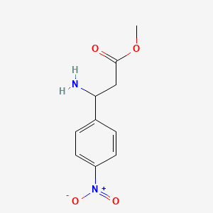 Chemical structure of Methyl 3-amino-3-(4-nitrophenyl)propanoate