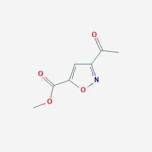 Chemical structure of Methyl 3-acetylisoxazole-5-carboxylate