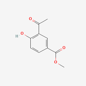 Chemical structure of Methyl 3-acetyl-4-hydroxybenzoate