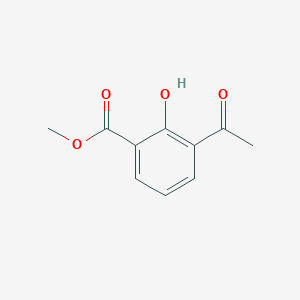 Chemical structure of Methyl 3-Acetyl-2-hydroxybenzoate