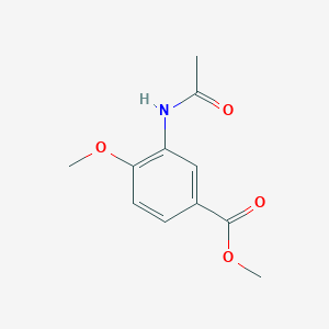 Chemical structure of Methyl 3-acetamido-4-methoxybenzoate