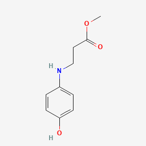 Chemical structure of Methyl 3-[(4-Hydroxyphenyl)amino]propanoate