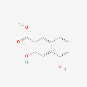 Chemical structure of Methyl 3,5-dihydroxy-2-naphthoate