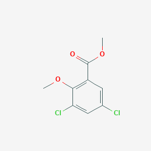 Chemical structure of Methyl 3,5-dichloro-2-methoxybenzoate