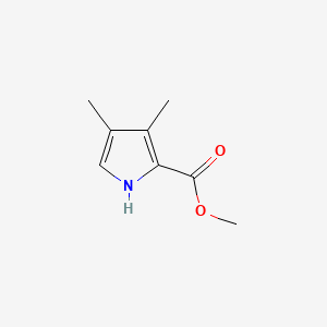 Chemical structure of Methyl 3,4-dimethyl-1H-pyrrole-2-carboxylate