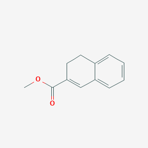Chemical structure of Methyl 3,4-Dihydronaphthalene-2-Carboxylate