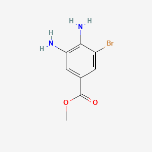 Chemical structure of Methyl 3,4-diamino-5-bromobenzoate