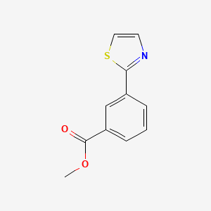 Chemical structure of Methyl 3-thiazol-2-yl-benzoate