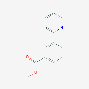 Chemical structure of Methyl 3-(pyridin-2-yl)benzoate