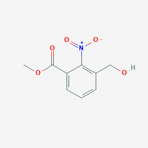 Chemical structure of Methyl 3-(hydroxymethyl)-2-nitrobenzoate
