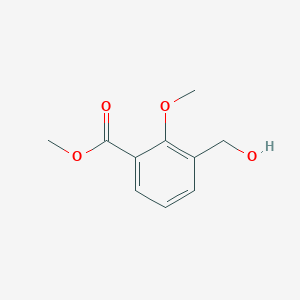 Chemical structure of Methyl 3-(hydroxymethyl)-2-methoxybenzoate