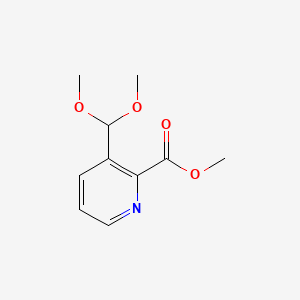 Chemical structure of Methyl 3-(dimethoxymethyl)picolinate