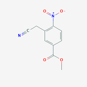 Chemical structure of Methyl 3-(cyanomethyl)-4-nitrobenzoate