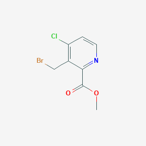 Chemical structure of Methyl 3-(bromomethyl)-4-chloropicolinate