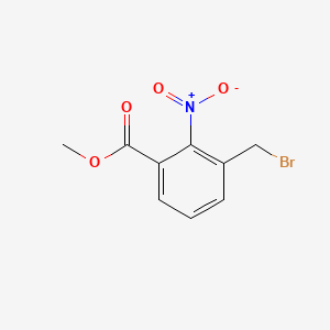Chemical structure of Methyl 3-(bromomethyl)-2-nitrobenzoate