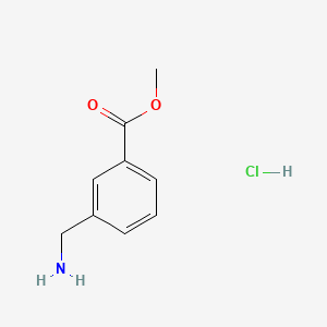 Chemical structure of Methyl 3-(Aminomethyl)benzoate Hydrochloride