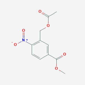Chemical structure of Methyl 3-(acetoxymethyl)-4-nitrobenzoate