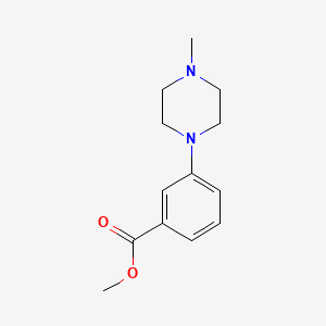 Chemical structure of Methyl 3-(4-Methyl-1-piperazinyl)benzoate