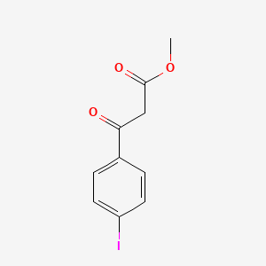 Chemical structure of Methyl 3-(4-iodophenyl)-3-oxopropanoate