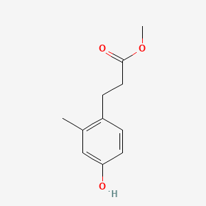 Chemical structure of Methyl 3-(4-Hydroxy-2-methylphenyl)propanoate