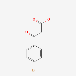Chemical structure of Methyl 3-(4-bromophenyl)-3-oxopropanoate